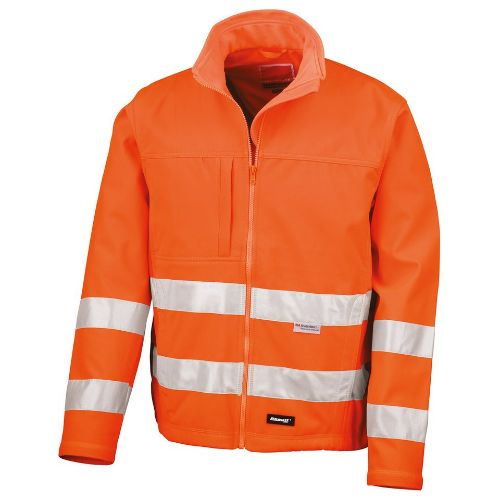 Result Safeguard High-Viz Softshell Jacket Fluorescent Orange